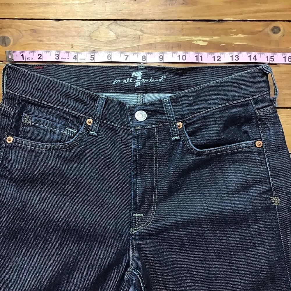 7famk men’s light jeans 7 for all mankind bootcut stretchy denim size 28 - Picture 9 of 13